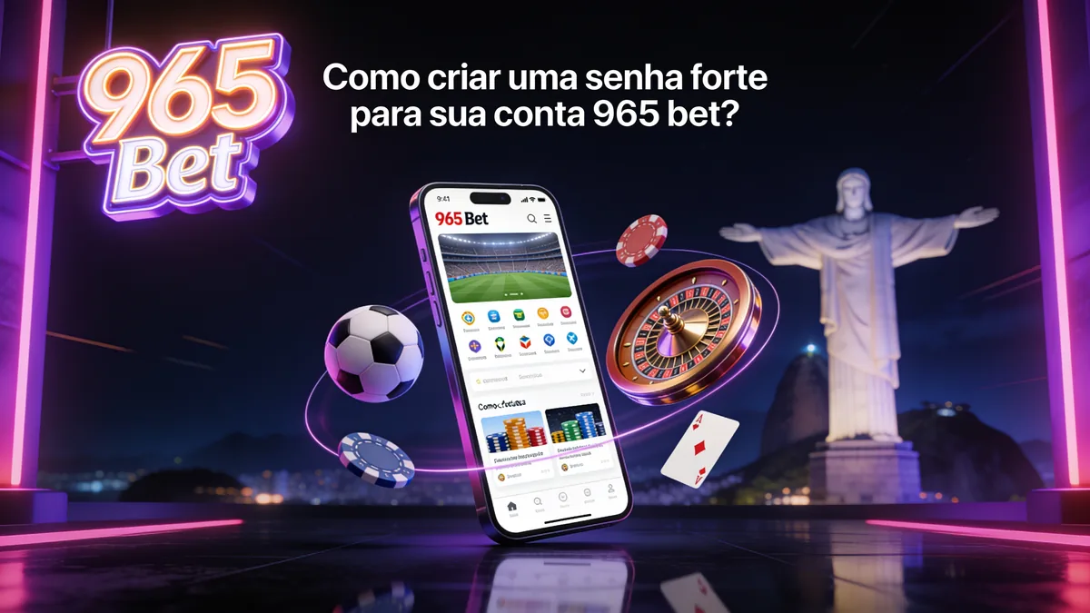 965 bet no Brasil — Como criar uma senha forte para sua conta 965 bet?